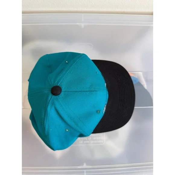 San Jose Sharks The Cap Co Snapback Teal Black Blue Hockey NHL Adjustable 90s - Picture 8 of 8